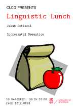 CLCG Linguistic Lunch Poster